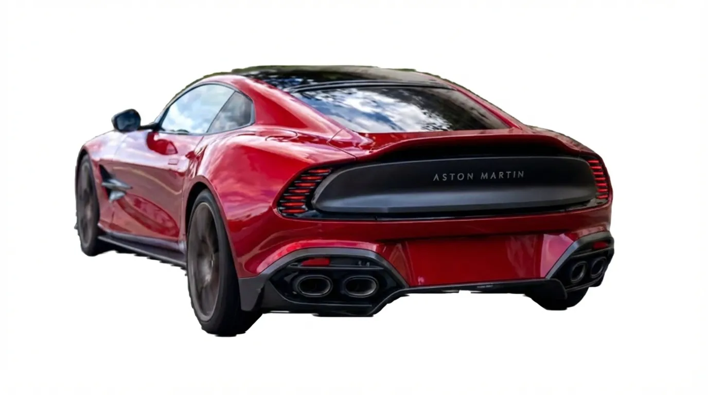 אסטון מרטין ואנקוויש מאחור